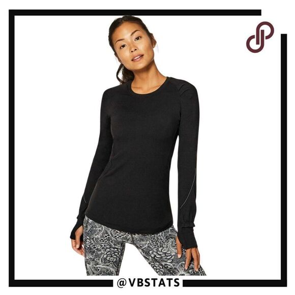 Lululemon Extra Mile Long Sleeve in Black Size 8 - Picture 1 of 8